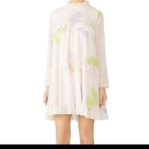 Cynthia Rowley Tiered Floral Ruffle Dress